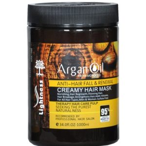 ماسک مو فاقد سولفات انواع مو حاوی روغن آرگان لایتنس 1000ml
