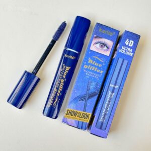 ریمل گلیتری آبي سرمه ای کاریته karite blue sparkle mascara
